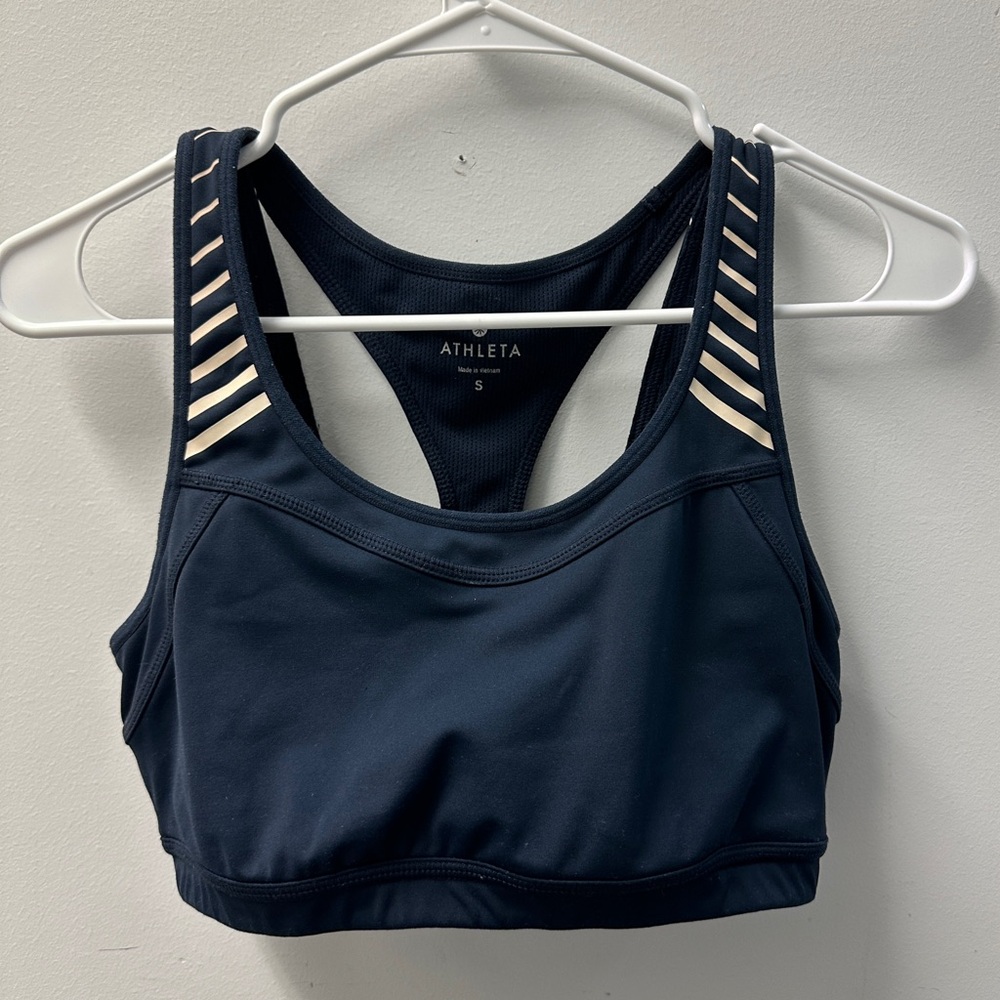 Athleta Sports Bra Racer Back Removable Padded Small Women